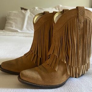 Ariat Tan Fringe Boots